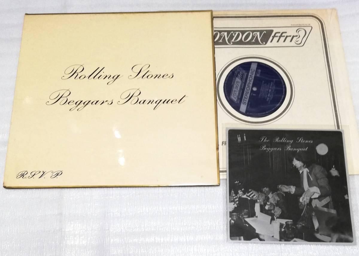 LP ROLLING STONES ローリングストーンズ BEGGARS BANQUET べガーズバンケット/直輸入UK盤/フォノシート付拍卖