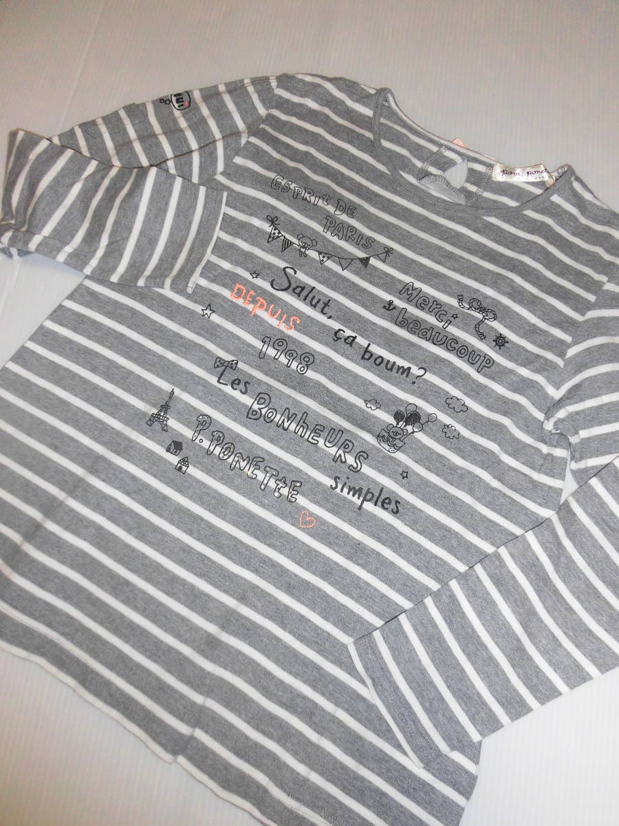 140♪ポンポネット♪ミントちゃんプリント ボーダーTシャツ☆拍卖