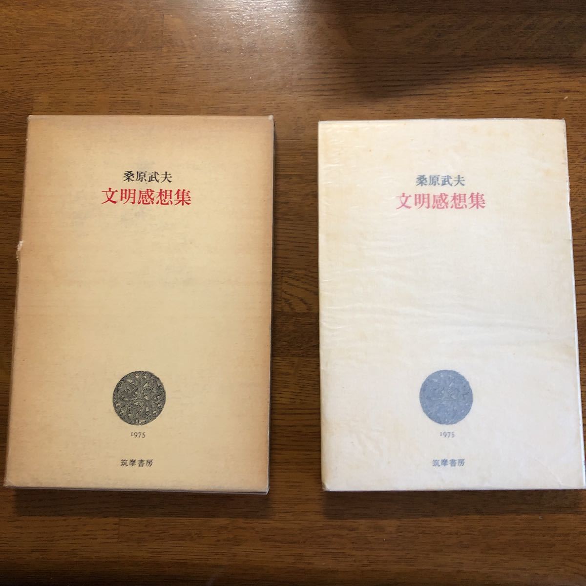 文明感想集 桑原武夫 1975年 初版 筑摩書房 箱拍卖