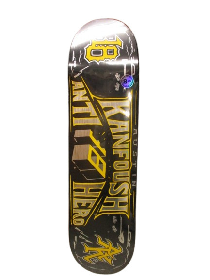 即決☆ANTIHERO アンタイヒーロー AUSTIN KANFOUSH プロモデル デッキ CUSTOM SIZE:8.25x32.0 WB:14.38.アンチヒーロー拍卖