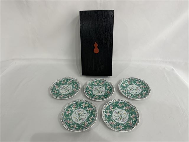 自宅保管未使用品 林斎 あすか銘々皿揃 小皿5枚セット拍卖