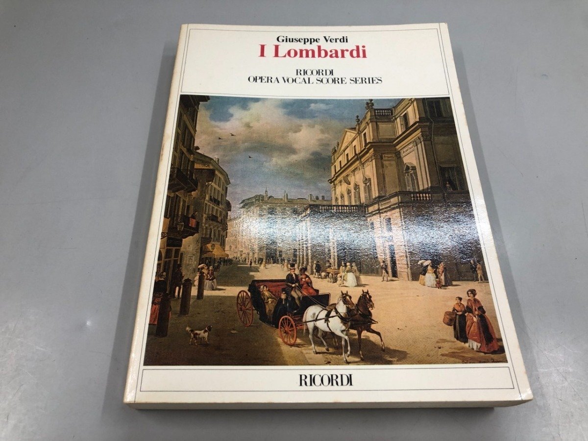 ★ 【楽譜 オペラ 十字軍のロンバルディア人 ヴェルディ ヴォーカルスコア I LOMBARDI VERDI リ …】204-02601拍卖