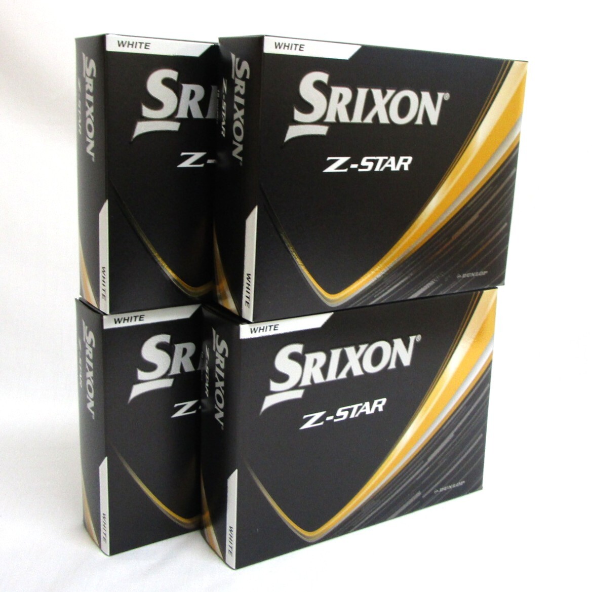 ★SRIXON Z-Star ホワイト 4箱 48球 日本正規品 ダンロップ DUNROP スリクソン Z スター 3ピース 高スピン ゴルフボール 拍卖