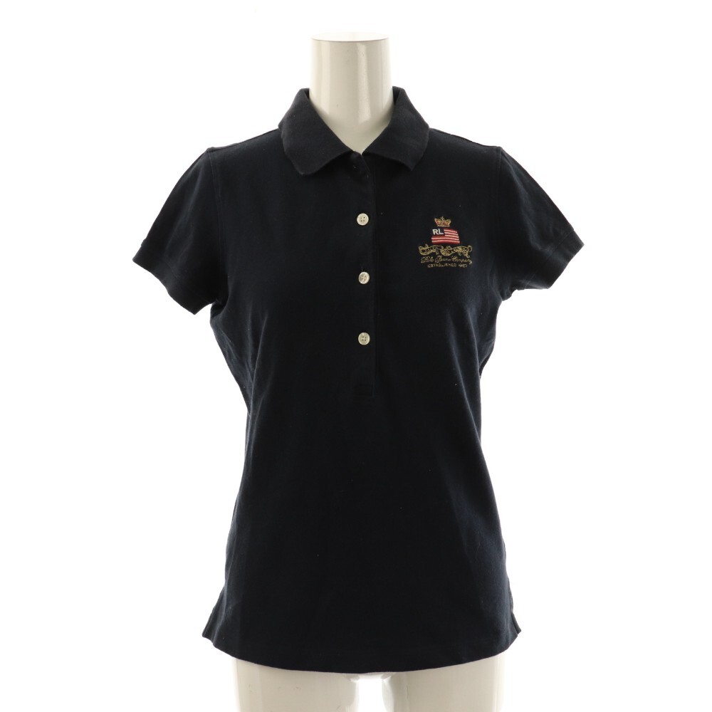 ポロジーンズ ラルフローレン POLO JEANS ポロシャツ S 紺 ネイビー 半袖 襟付き ロゴ刺繍 /RP ■GY58 レディース拍卖