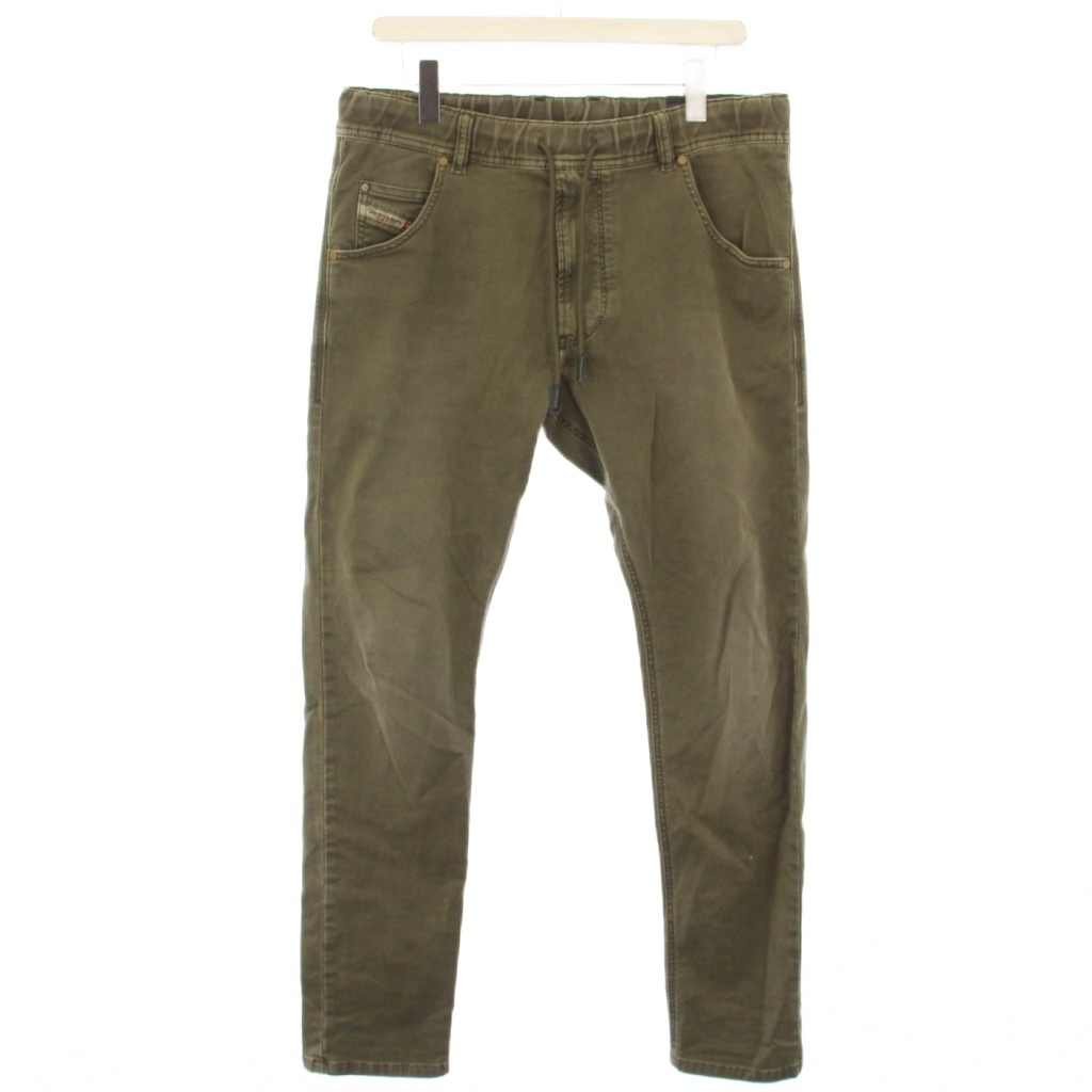 ディーゼル DIESEL KROOLEY-NE ストレッチ ジョグジーンズ デニム パンツ W30 カーキ 0670M B.T. 00309 /TK メンズ拍卖