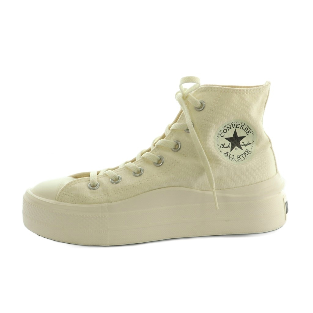 コンバース CONVERSE ALL STAR LIGHT PLTS 2 HI スニーカー シューズ ハイカット US5.5 24.5cm 白 /MI ■OS レディース拍卖