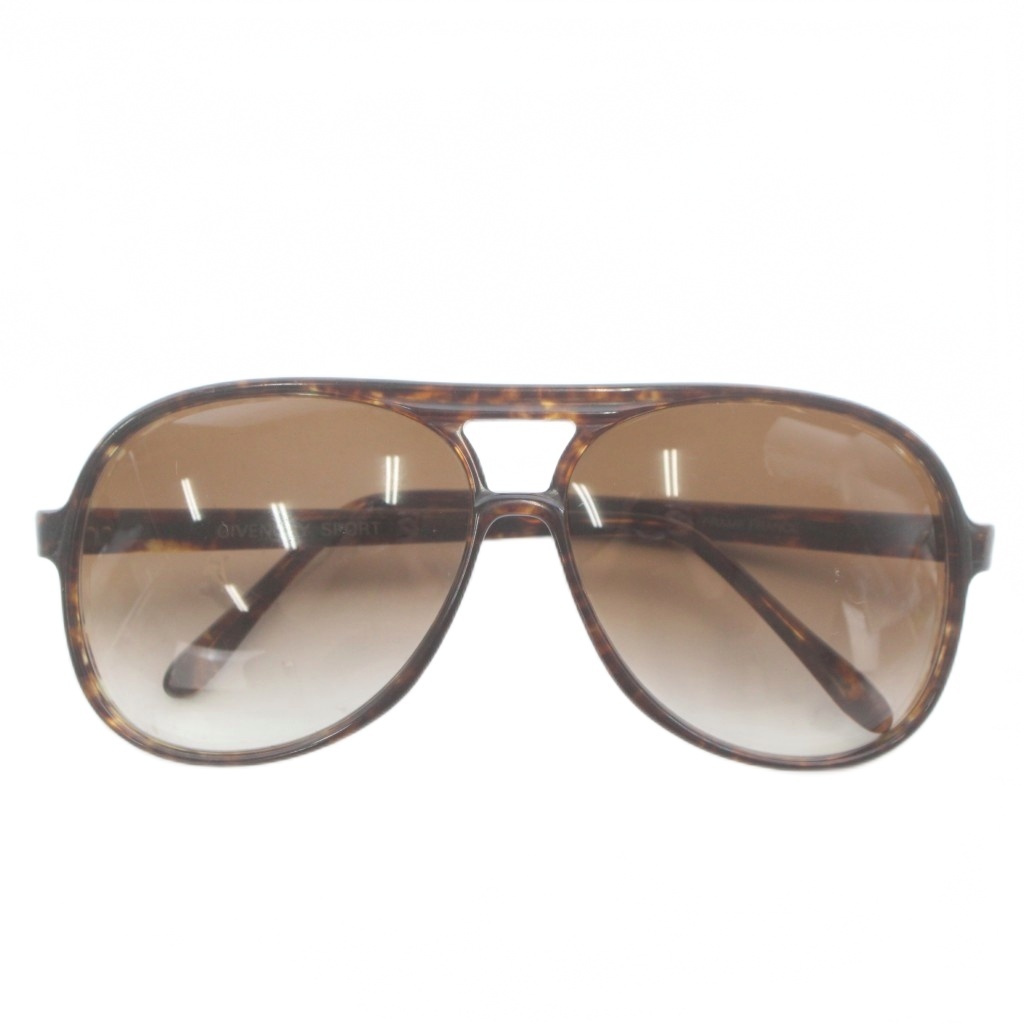 ジバンシィ GIVENCHY SPORT 眼鏡 サングラス セルフレーム グラデーション ティアドロップ べっ甲柄 63□14 茶色 ブラウン拍卖
