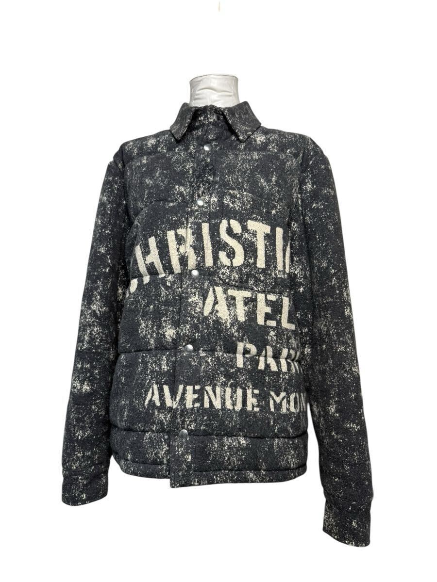美品▼DIOR ディオール オム 043J502A0664 アトリエ グラフィック パデッド シャツブルゾン ジャケット グレー系 S 伊製 正規品 メンズ拍卖
