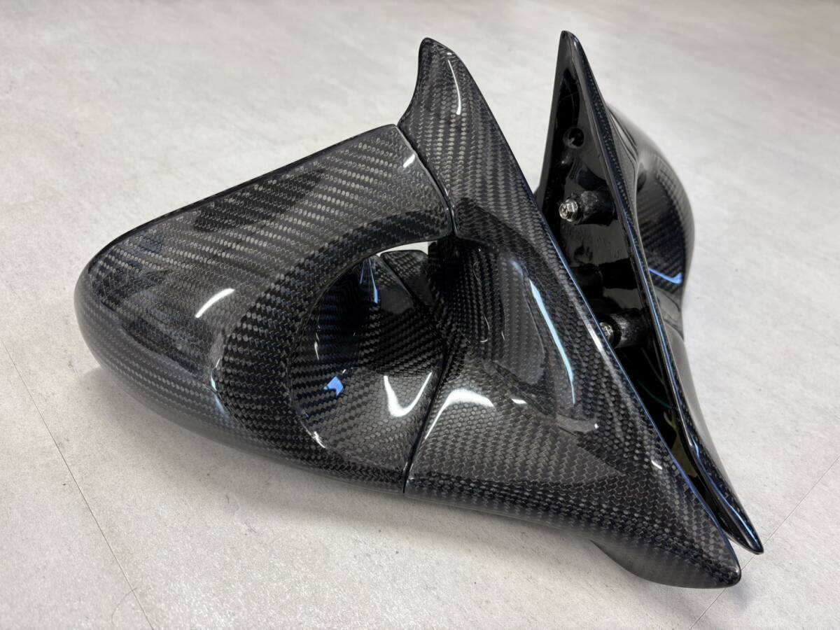 リアル カーボン S14 シルビア silvia エアロミラー レーシングミラー サイド ドア ミラー カーボン パネル カバー carbon mirror拍卖