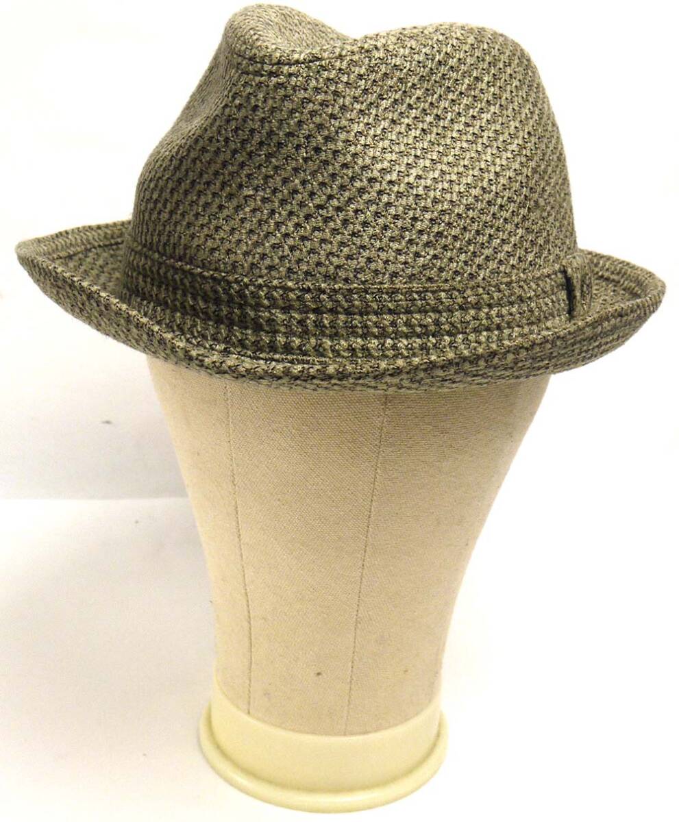 日本製 Aquascutum / アクアスキュータム 中折れハット 表記59cm(頭内周59cm)(メンズ)【中古】4l-6-020拍卖