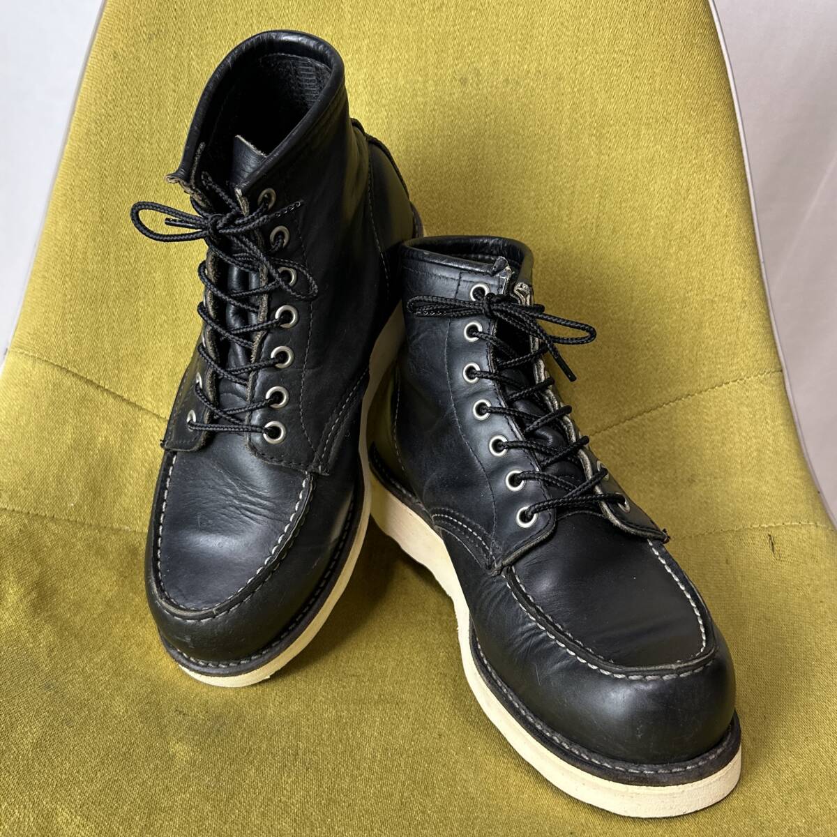 REDWING レッドウィング 8179 四角犬タグ 香港返還記念 アイリッシュセッター 6E USA製 24.0 24.5相当 レースアップブーツ レザーシューズ拍卖