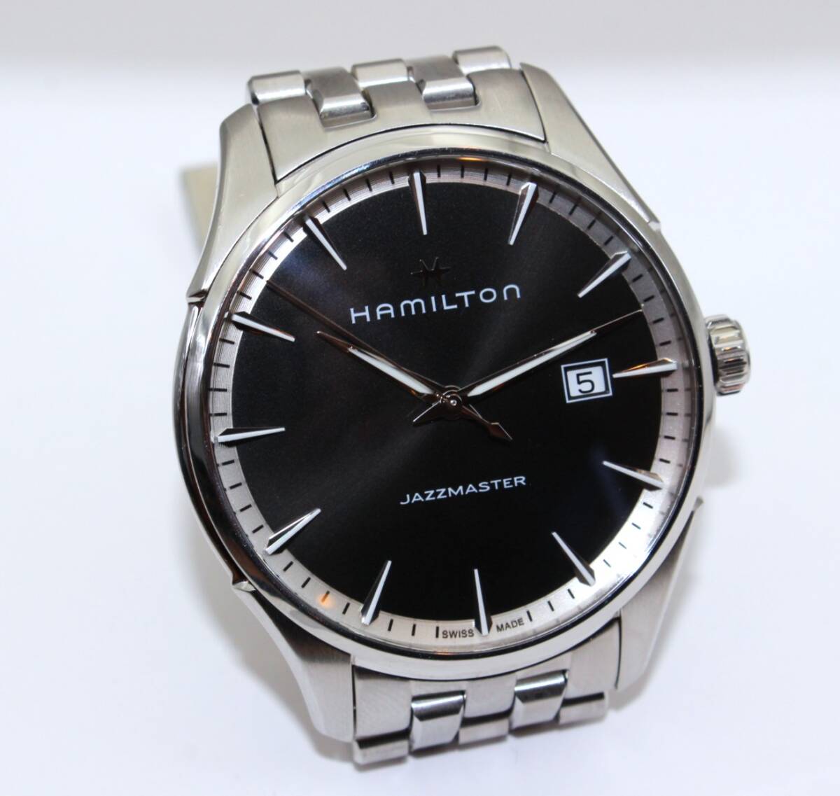 ☆時計☆HAMILTON (ハミルトン)☆H324510☆ジャズマスター☆BK文字盤 メンズ クォーツ 腕時計 稼働品☆『VRW-1506』拍卖
