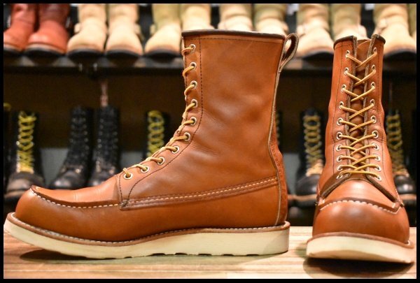 【9.5D 良品 22年】レッドウィング 877 ロング アイリッシュセッター 茶 オロレガシー モックトゥ 編み上げ ブーツ redwing HOPESMORE拍卖