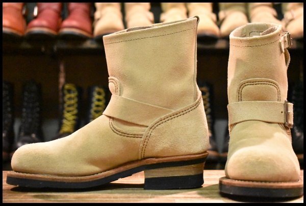 【5.5D 美品 11年】レッドウィング 2965 ショート スエードエンジニア ホーソーンアビレーンラフアウト ブーツ redwing HOPESMORE拍卖