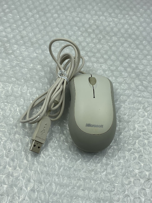 ◆ホワイト 確認済 マイクロソフト 有線 マウス シルキー ホワイト 1113 Microsoft Basic Optical Mouse拍卖