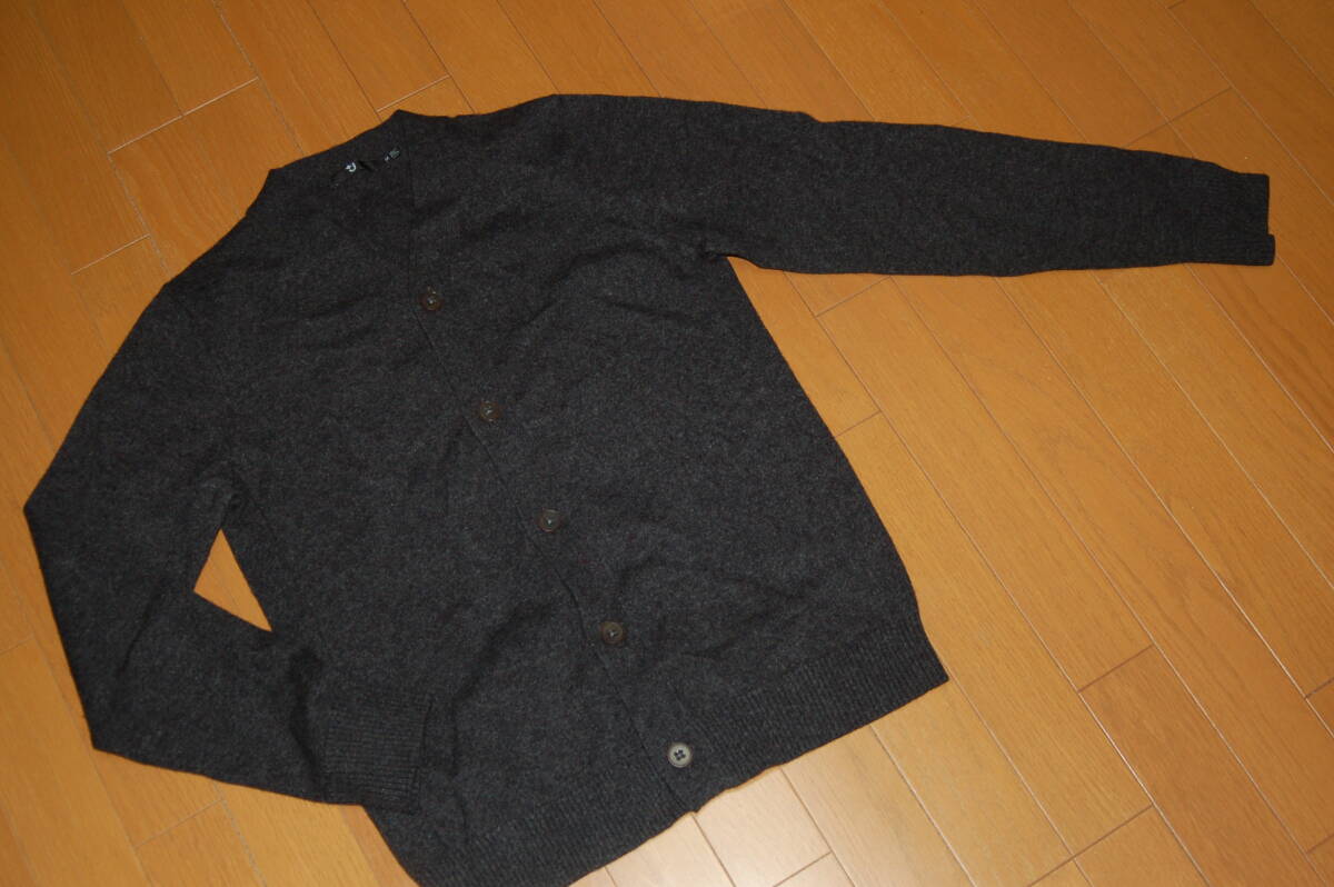601-3★UNIQLO +J/ユニクロ +J★高密度 カシミア カーディガン 超細番手素材■中古優良品拍卖