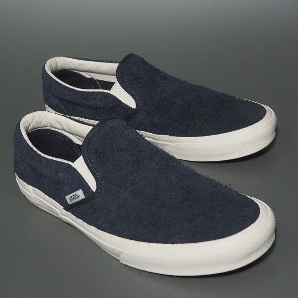 レア!! US 9 / 27cm VANS 紺 スエード スリッポン USA企画拍卖