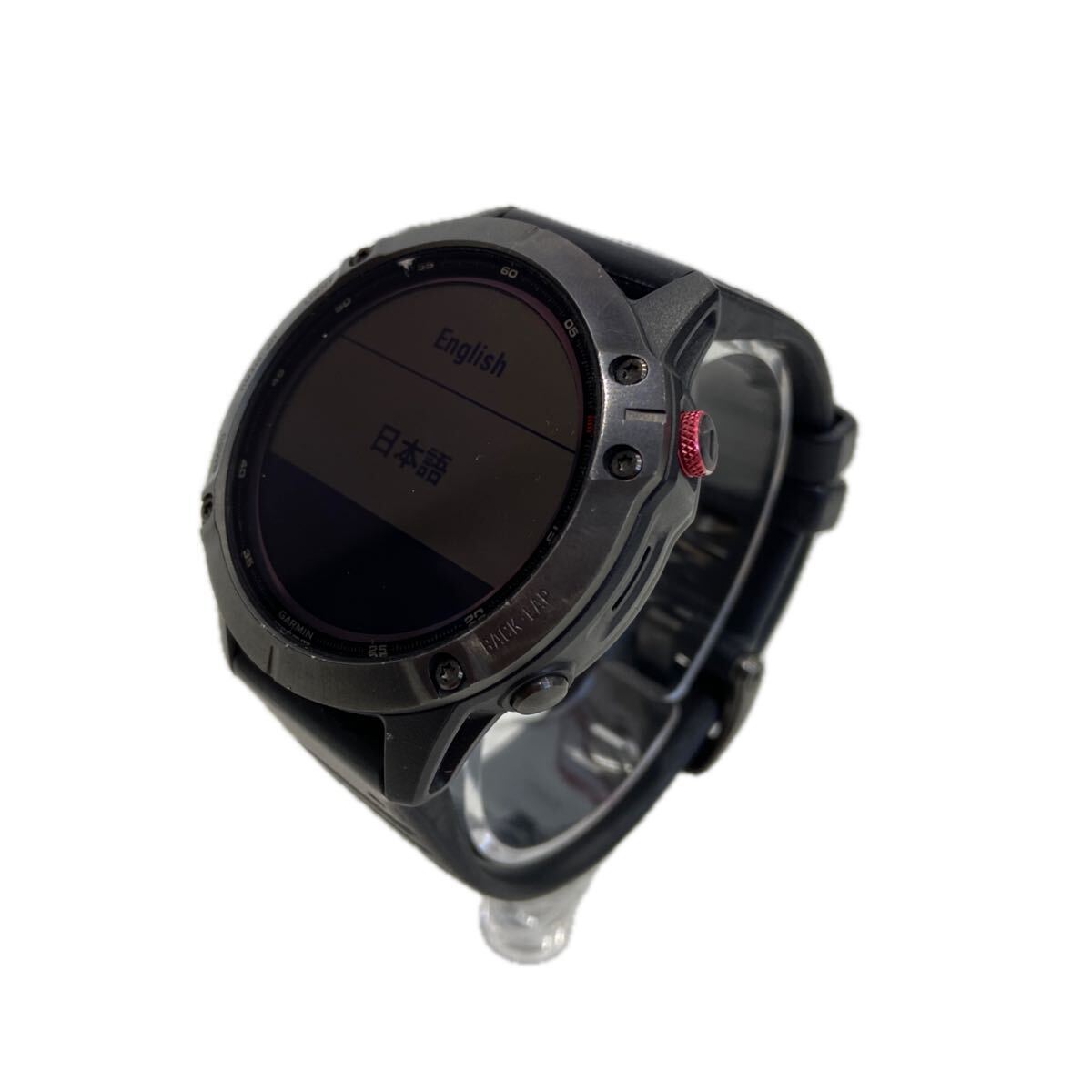 【GARMIN ガーミン】スマートウォッチ FENIX6 デジタル表示 ブラック ラバー 腕時計 コード付属 2601oki t拍卖