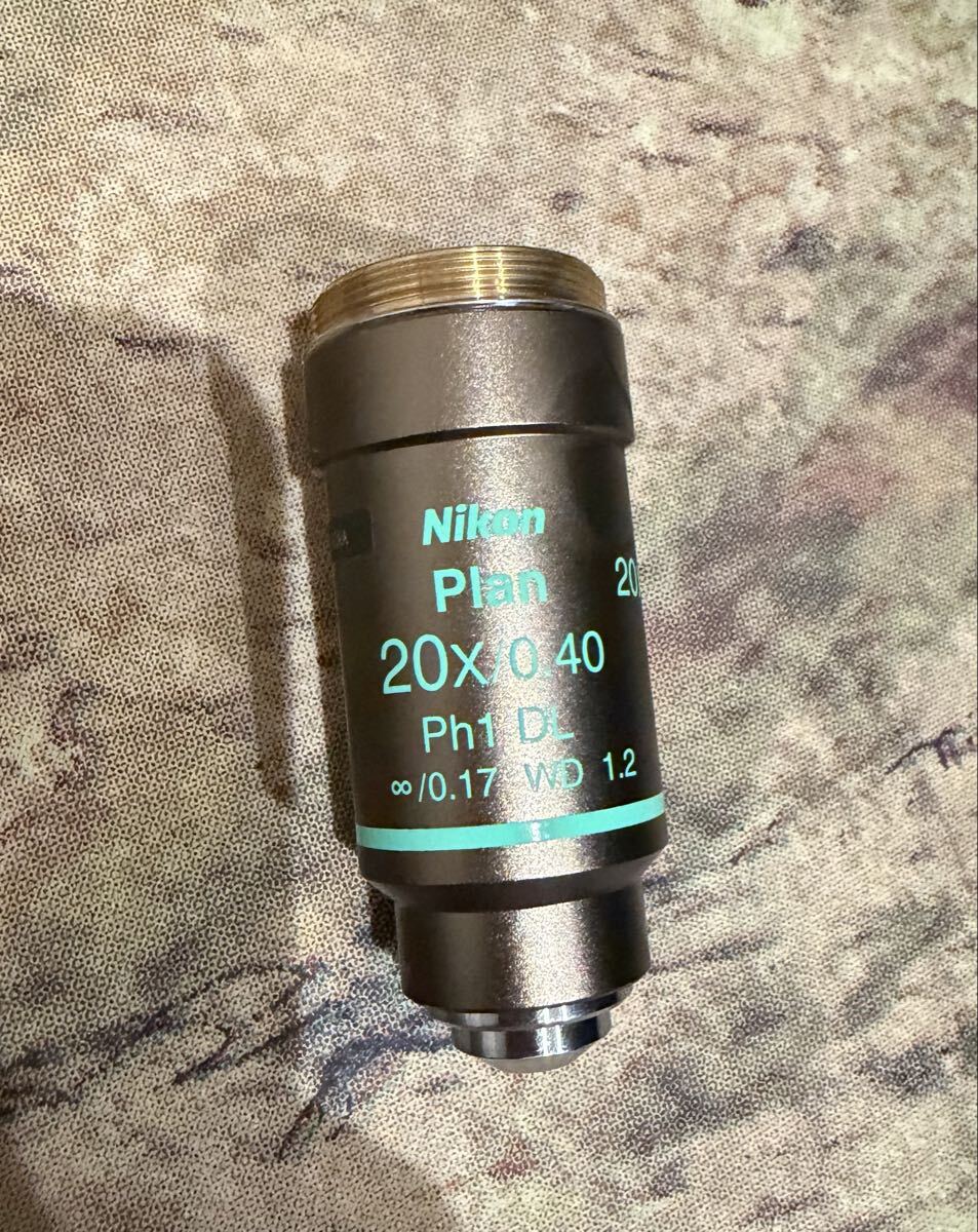 ニコン Nikon 接眼レンズ 顕微鏡対物レンズ Nikon Plan 20X/0.40 中古現状品拍卖