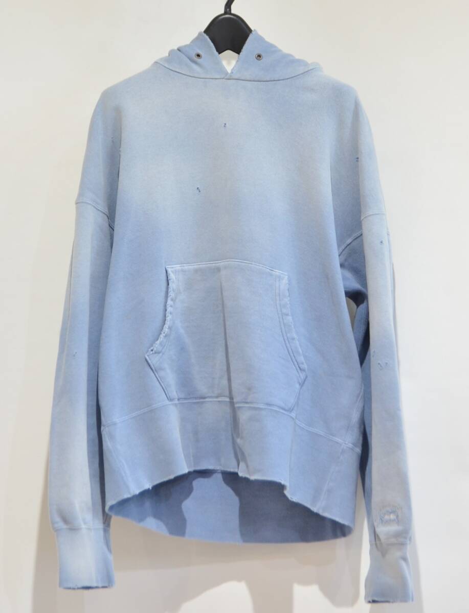 23ss visvim COURT HOODIE P.O CRASH Garment Dyed 泥染加工 ヴィンテージ クラッシュ 加工 プルオーバー パーカー 3 Y-338394拍卖