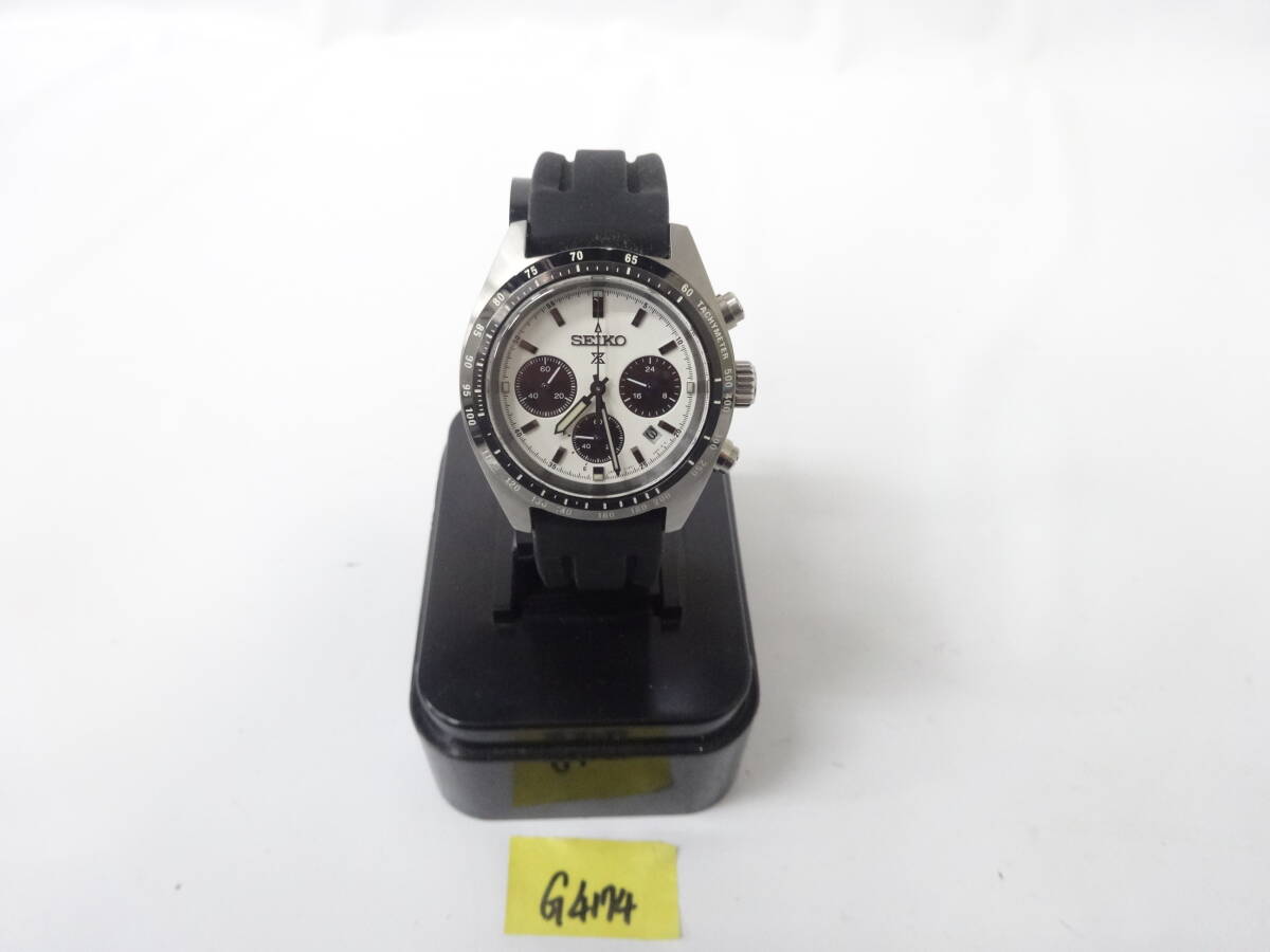 SEIKO ソーラー腕時計 アナログ WHT SLV V192-0AF0 ジャンク G4174拍卖