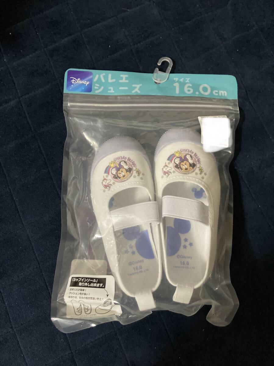 新品 バレーシューズ ミニー 16cm 上履き 靴 バレエシューズ ディズニー ユニコーン拍卖