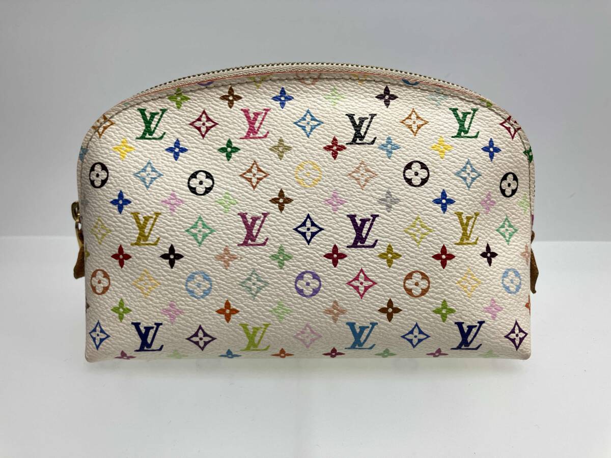 LOUIS VUITTON ルイヴィトン マルチカラー ポシェットコスメティック M47354 化粧ポーチ ブロン ライトピンク拍卖