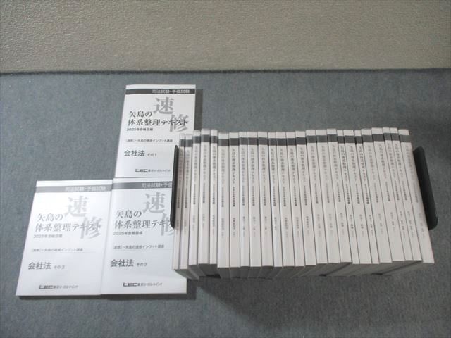 LEC 司法試験・予備試験 矢島の体系整理テキスト 全7科目セット 2025年合格目標 状態良品多数 計28冊 ★ 205L4D拍卖