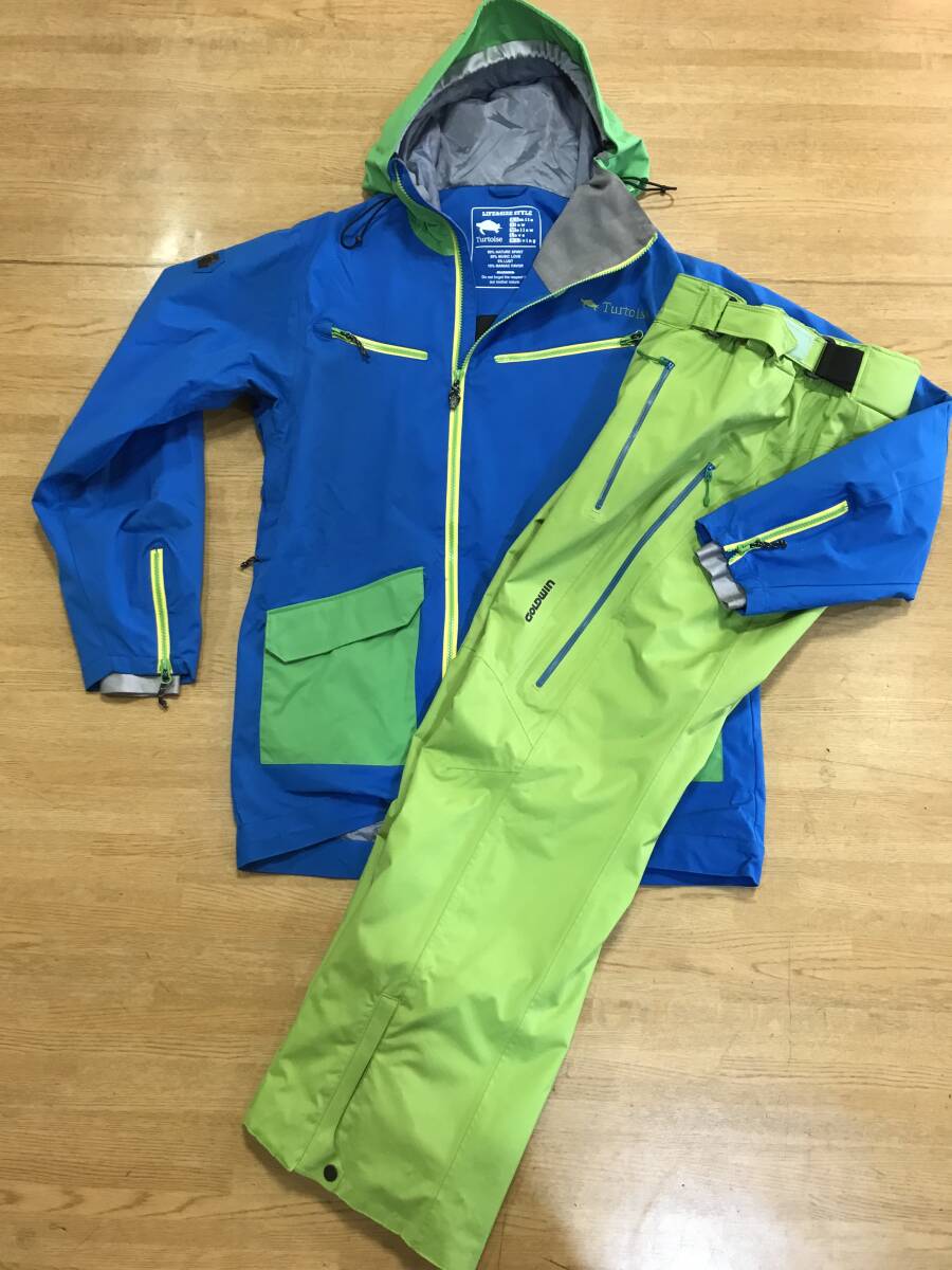 ☆★☆2026スタートセール!TURTOISE 2レイヤーストレッチジャケット&ゴールドウインストレッチパンツ Lサイズ/程度良好品☆★☆拍卖