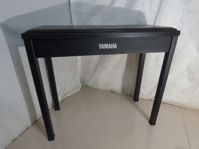 め511.YAMAHA ピアノ椅子 ブラック 固定 ベンチ 電子ピアノ オルガン エレクトーン拍卖