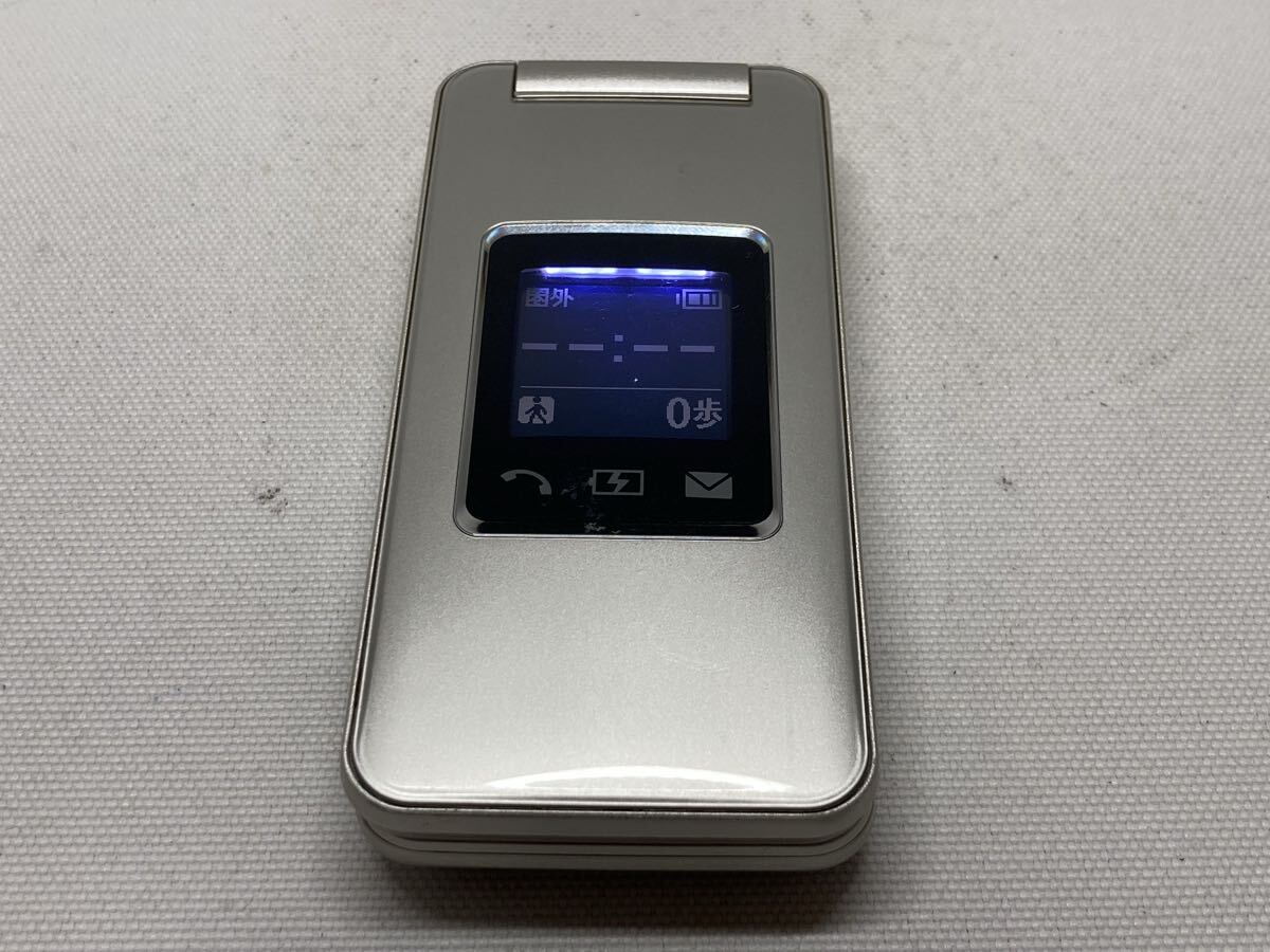 概ね美品 SoftBank ソフトバンク 108SH SHARP シャープ かんたん携帯 携帯電話 ガラケー シルバー l01d224dd拍卖