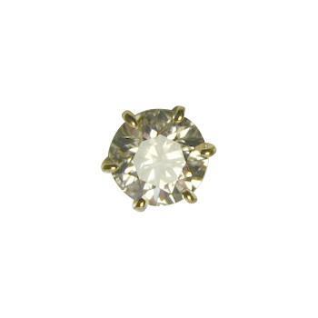 ダイヤモンド ピアス 一粒 K18 0.250ct Eカラー VVS1クラス 3EXカット H&C CGL拍卖