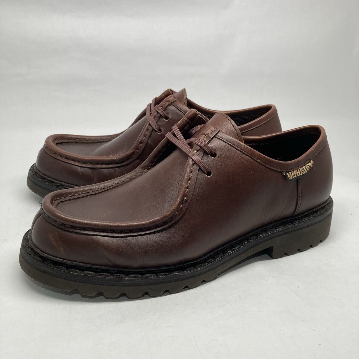 即決!名作! フランス製 MEPHISTO PEPPO DARK BROWN サイズ 8 1/2 26.5cm / メフィスト チロリアン ペッポ レザー ダークブラウン拍卖