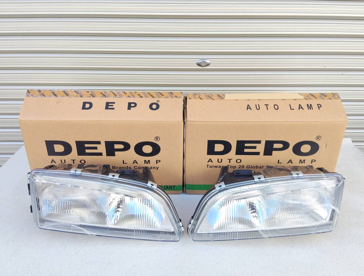 ボルボ C,S,V70(初代8B) 新品未使用 ヘッドライト左右 右側通行用 DEPO AUTO LAMP拍卖