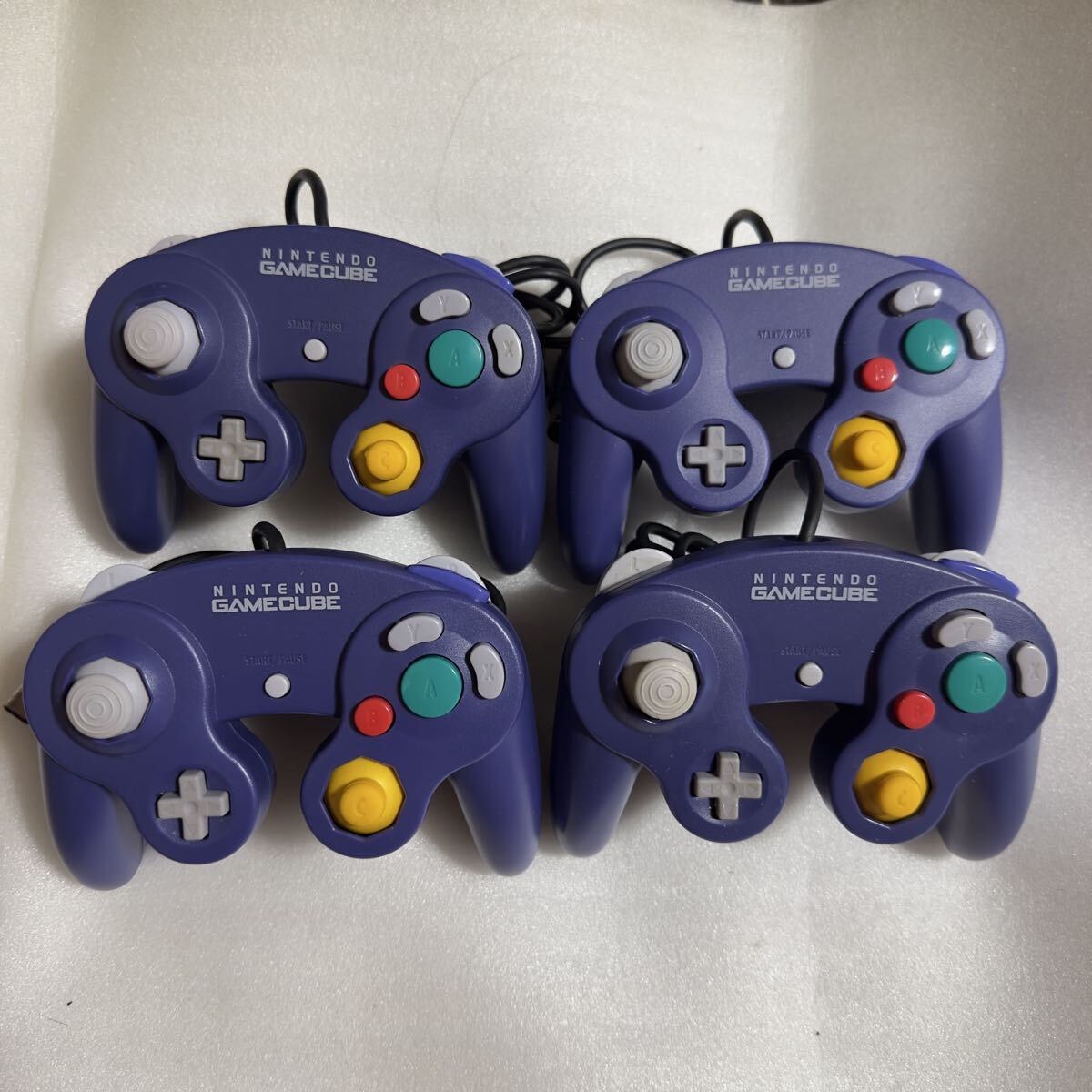 GC ゲームキューブ用コントローラ バイオレット 4台セット拍卖