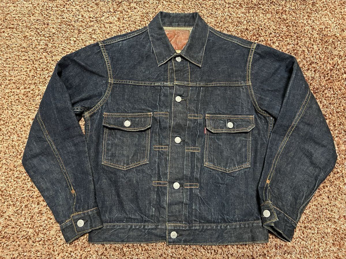 EVISU No.1 1507 サイズ40 Gジャン 2nd 黄耳 ノーペイント 小文字evisuタブ ゴールデンサイズ 美品 デニムジャケット セカンド 濃紺拍卖