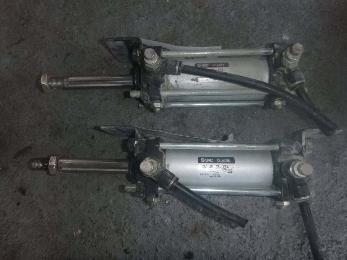 油谷 №8077 エアーシリンダ エアーシリンダー SMC CA1L40-75-XC4 GP 1.0MPA 電動アクチュエータ アクチュエーター 中古拍卖