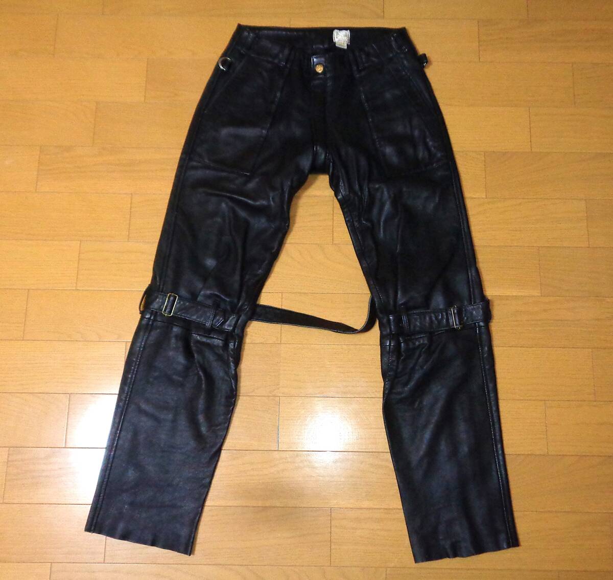 VIVIENNE WESTWOOD GOLD LABEL レザー ボンテージパンツ ヴィヴィアンウェストウッド ゴールドレーベル イギリス製拍卖