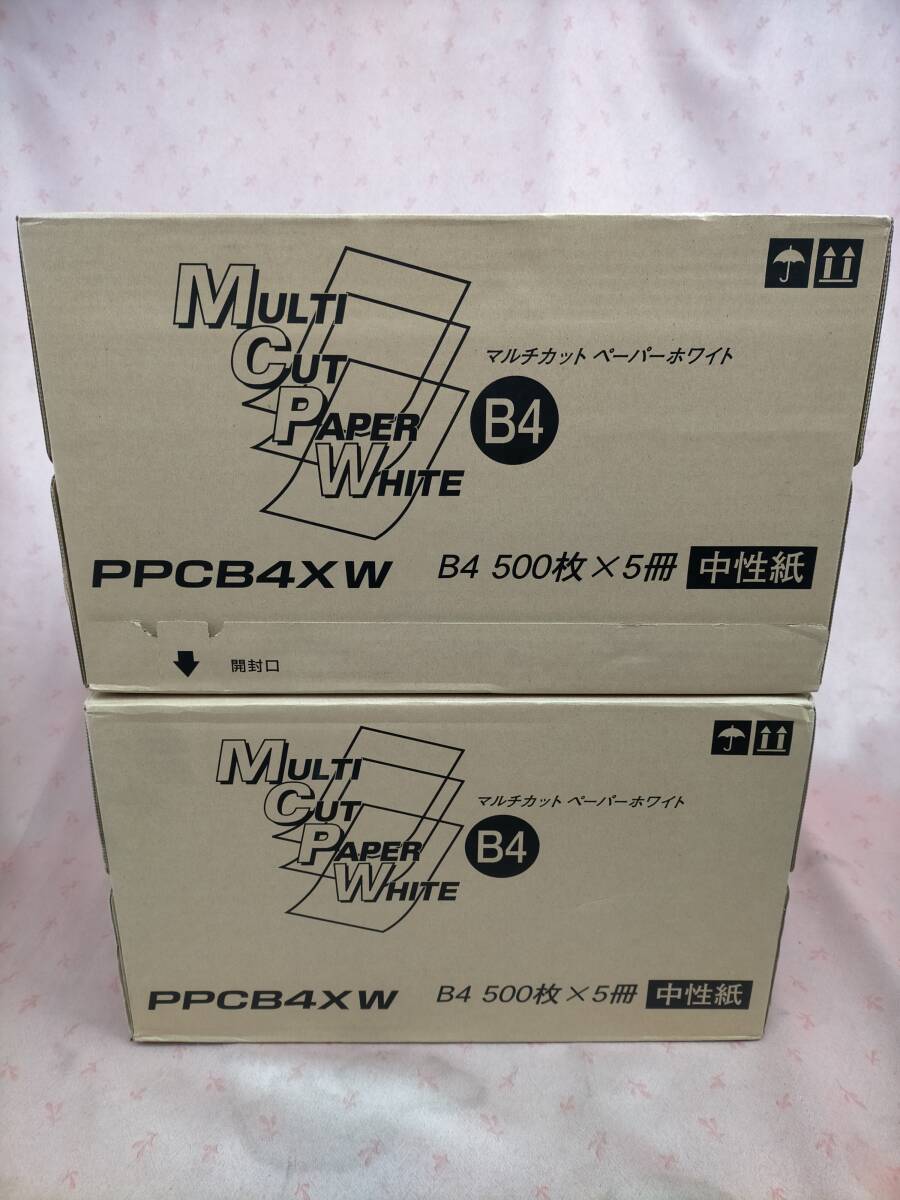 マルチカット ペーパーホワイト B4 500枚×5冊 計10冊 PPCB4XW 中性紙 2箱・拍卖