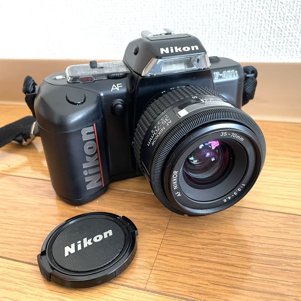 美品★Nikon ニコン F-401S フィルムカメラ AF 一眼レフ NIKKOR 35-70mm 1:3.3-4.5 日本製 ボディ レンズ F401S ヴィンテージ ビンテージ拍卖