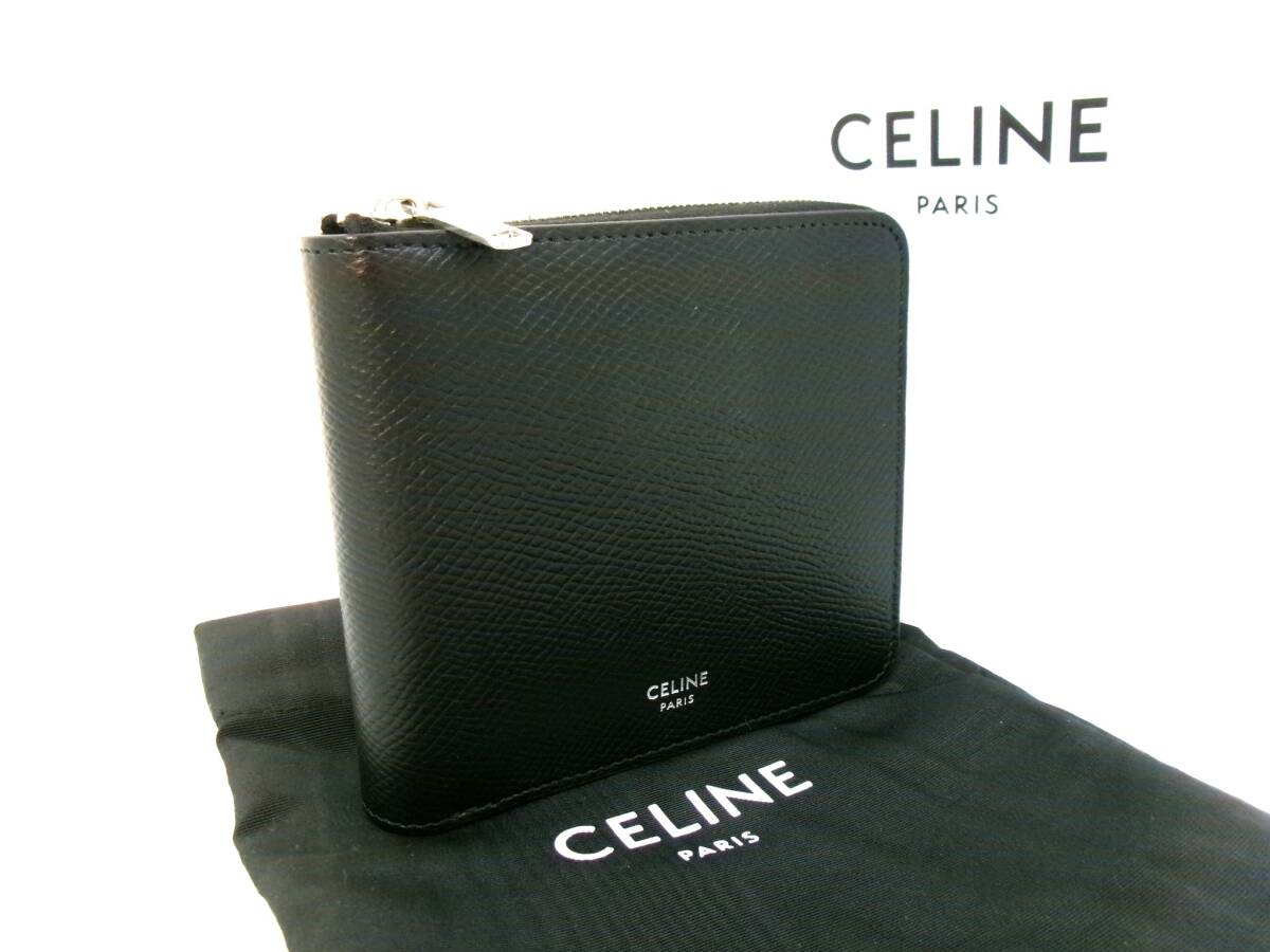 本物税込セリーヌ ジップドバイフォール ウォレット【CELINE】2つ折り財布拍卖