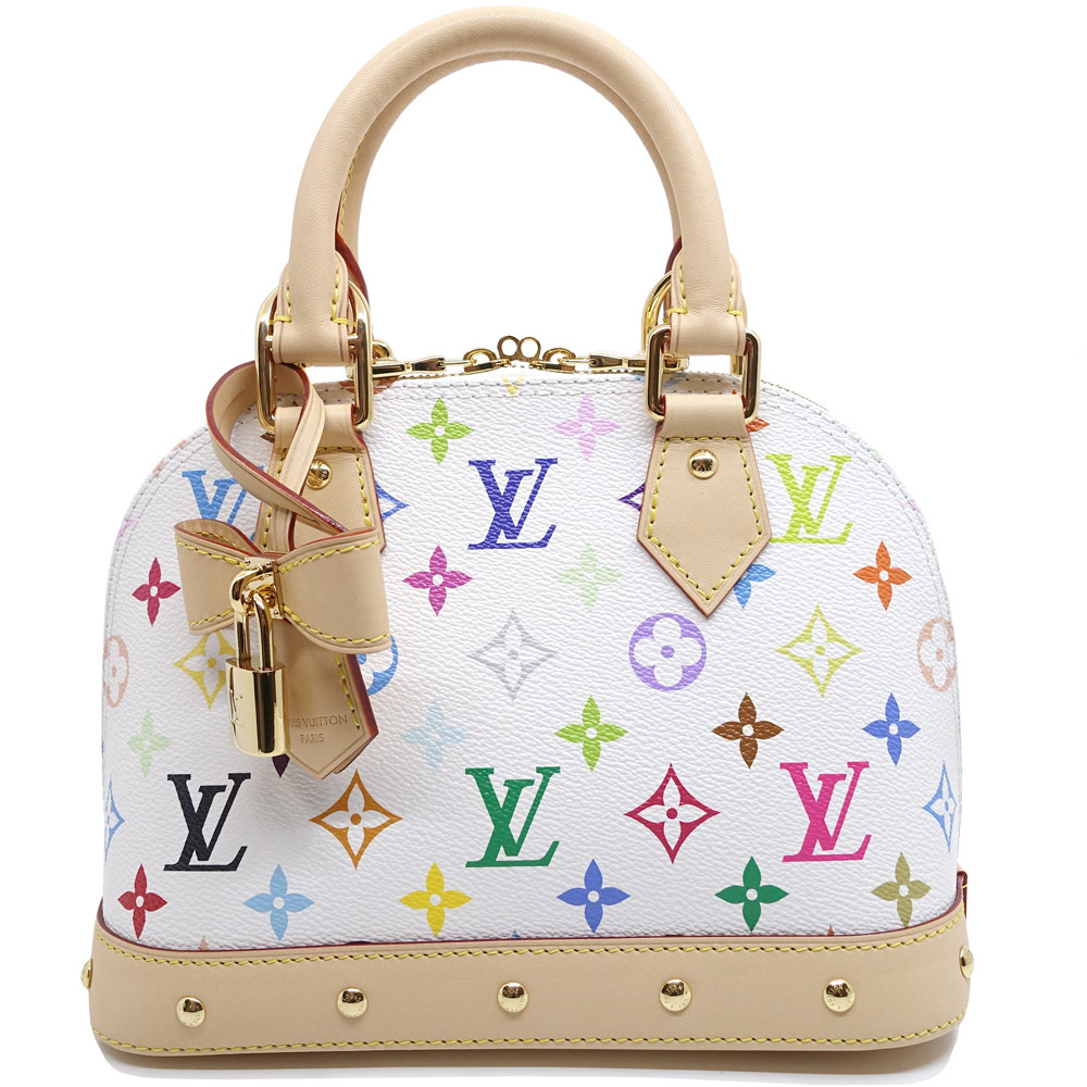 【栄】ルイヴィトン アルマBB LV×TM 村上隆 ハンドバッグ 2WAY M13078 モノグラム・マルチカラー拍卖