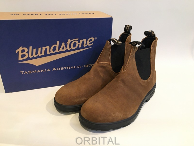 二子玉) Blundstone ブランドストーン ORIGINALS 1910 スエードサイドゴアブーツ ブラウン 定価29,700円 UK8 26.5cm ※スレ有拍卖