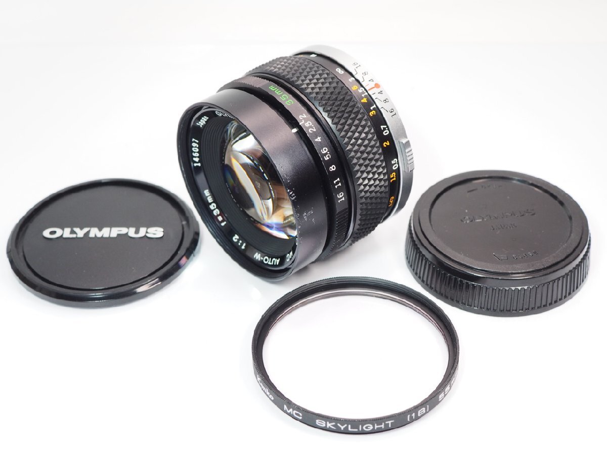 OLYMPUS OM-SYSTEM ZUIKO MC Auto-W 35mmF2 レンズ オリンパス [管OL7202拍卖