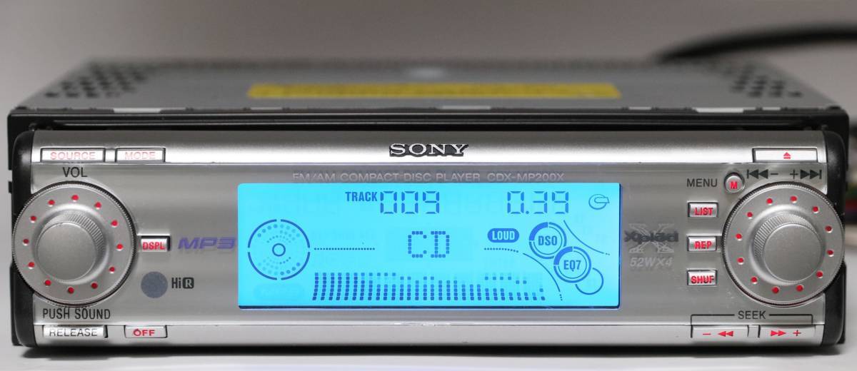 SONY MP3/EQ/DSO/スペアナ CDX-MP200X CDチューナー 訳有中古拍卖