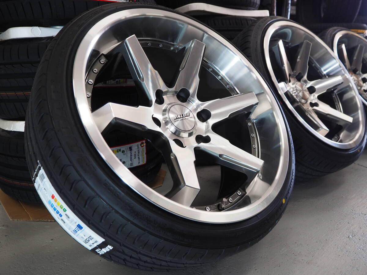 深リム コンケイブ 要オーバーフェンダー VALOR DCR 19inch 6H139.7 9.5J+8 225/35R19 ハイエース拍卖