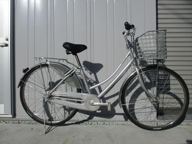 E784★限定特価 整備済み★ブリヂストン タフループ★ 中古自転車 【26インチ シルバー 】 入札お待ちしております(*^▽^*)拍卖