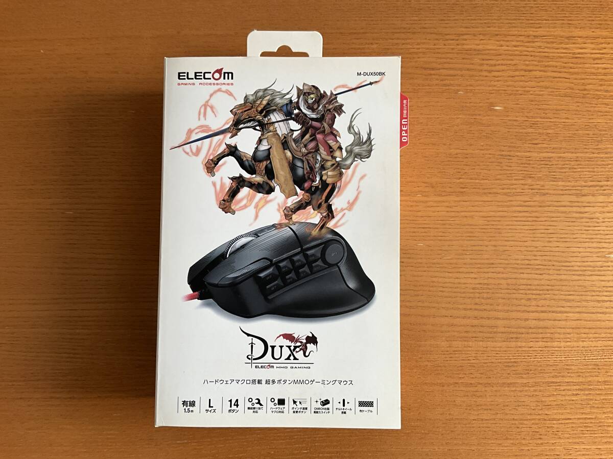 ★希少品ゲーミングマウス★ ELECOM M-DUX50BK 14ボタン拍卖