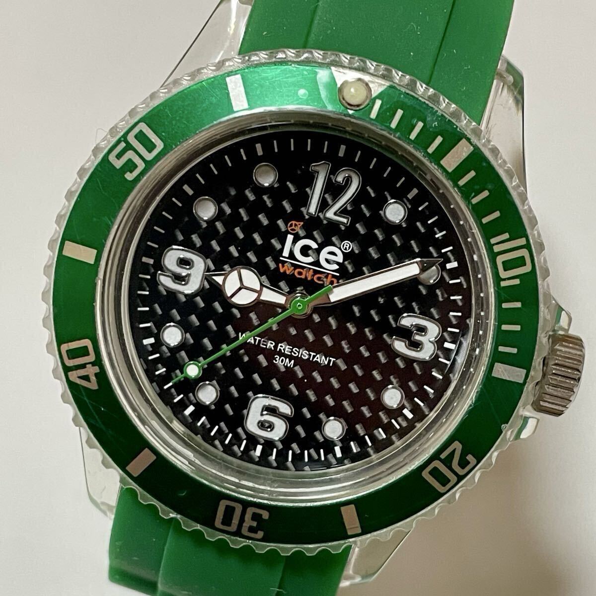 ICE WATCH アイスウォッチ 腕時計 40mm 電池交換済 長期保管 グリーン拍卖