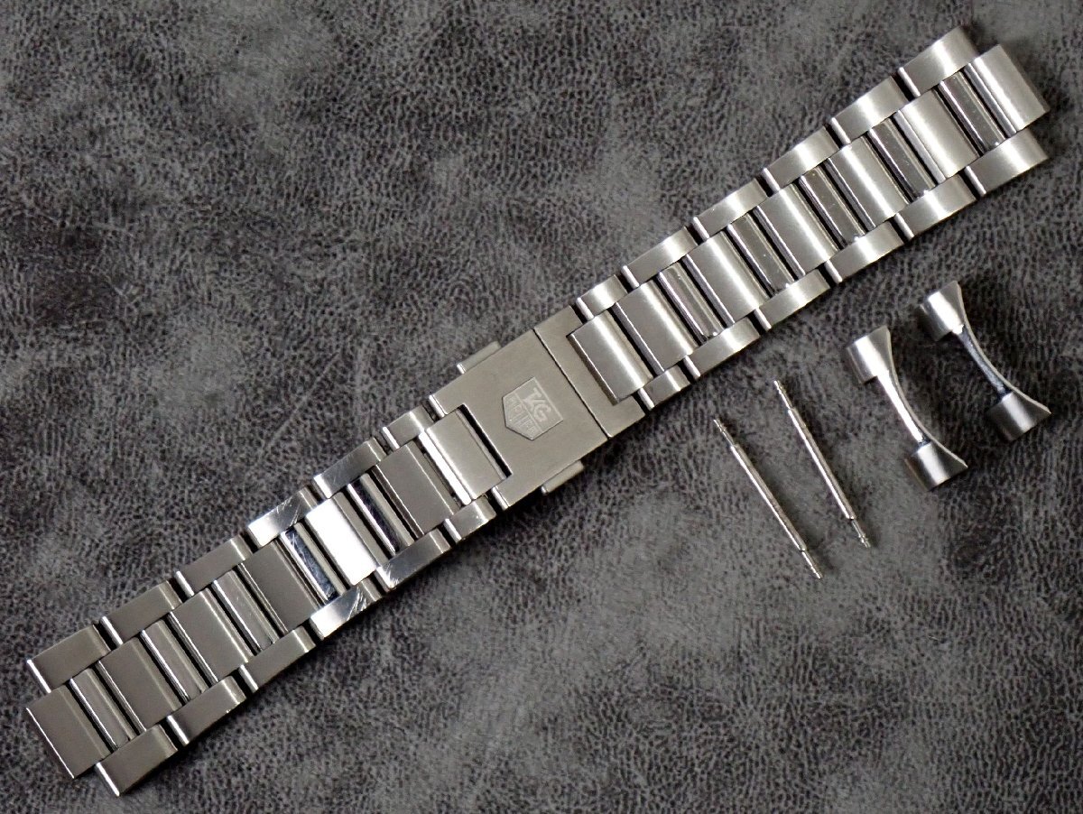タグホイヤー 幅20mm カレラ用 メンズ 時計用 バンド バネ棒付き ベルト ステンレス 15.5m 3992拍卖